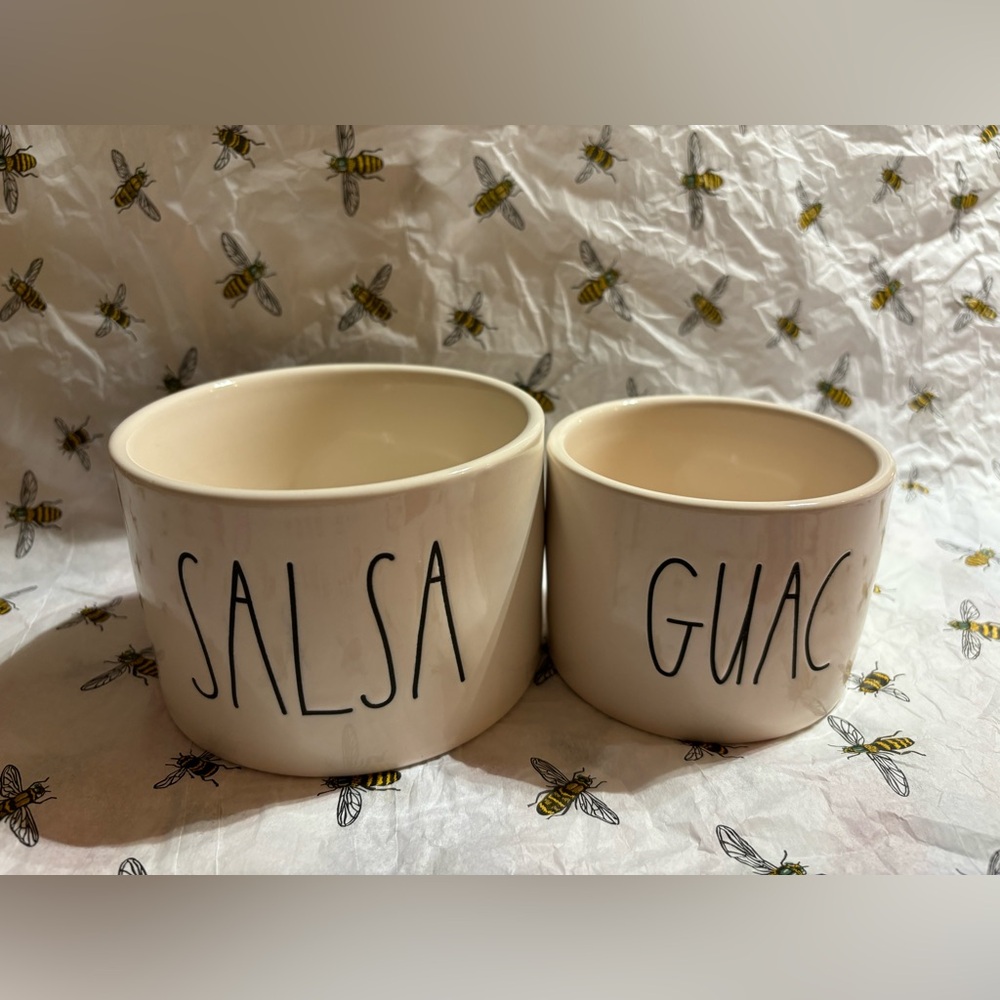 Rae Dunn  “SALSA” & GUAC”  2 Piece Set
